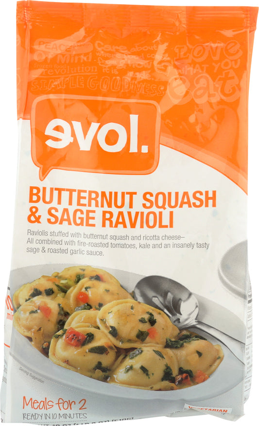 EVOL: Entree Butternut Squash and Sage Ravioli, 18 oz - Vending Business Solutions