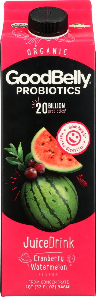 GOOD BELLY: Cranberry Watermelon Juice, 32 oz - Vending Business Solutions