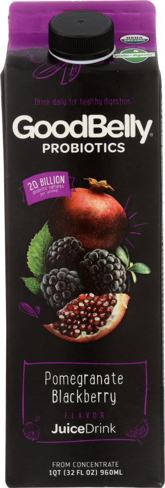 GOOD BELLY: Probiotic Juice Drink Pomegranate Blackberry, 32 oz - Vending Business Solutions