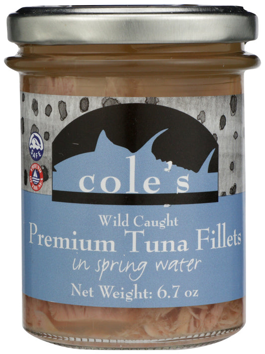 COLES: Tuna Fillets Spring Water Glass, 6.7 oz - Vending Business Solutions