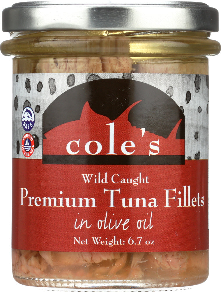 COLES: Tuna Fillet Olive Oil Glass, 6.7 oz - Vending Business Solutions