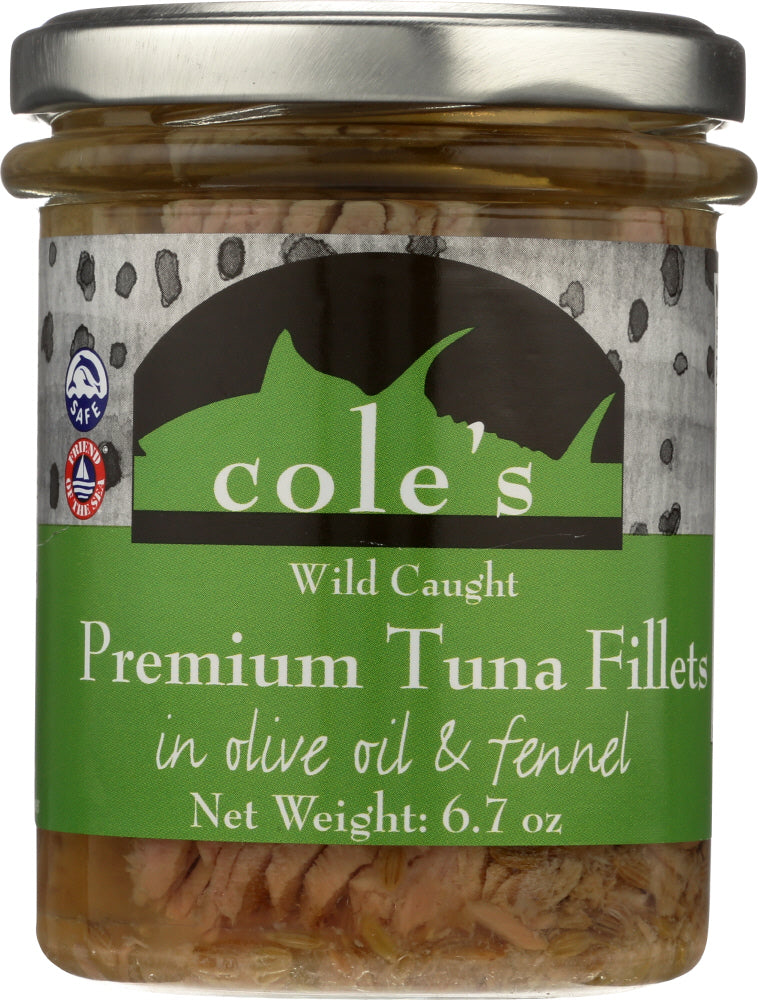 COLES: Tuna Olive Oil With Fennel, 6.7 oz - Vending Business Solutions