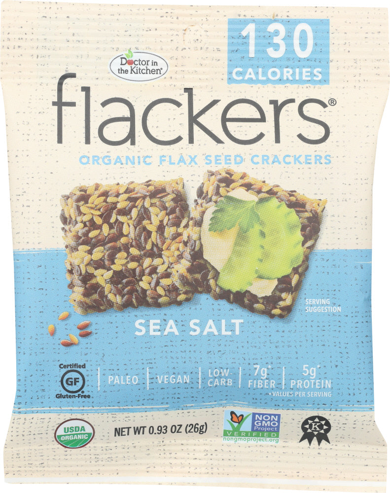 DOCTOR IN THE KITCHEN: Flackers Sea Salt Cracker, 0.92 oz - Vending Business Solutions