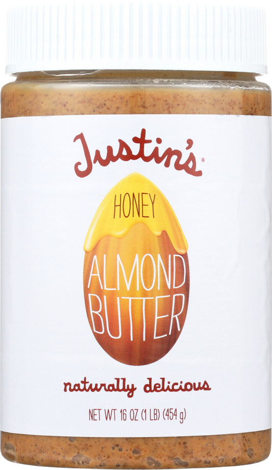 JUSTIN'S: Nut Butter Honey Almond Butter, 16 oz - Vending Business Solutions