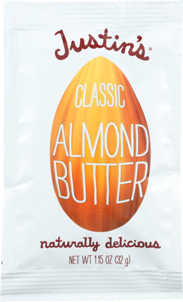 JUSTIN'S: Almond Butter Squeeze Pack Classic, 1.15 oz - Vending Business Solutions