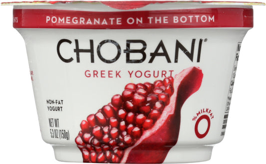 CHOBANI: Non-Fat Greek Yogurt Pomegranate on the Bottom, 5.3 oz - Vending Business Solutions