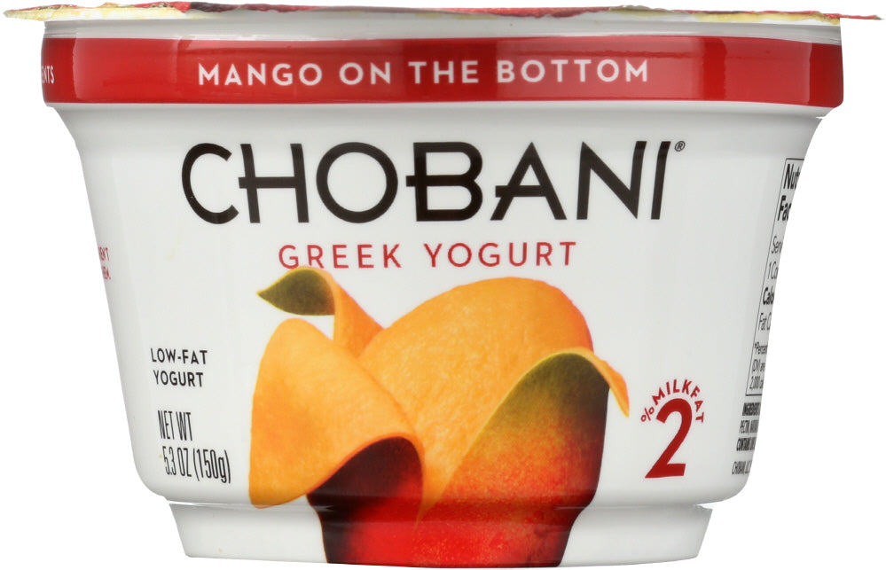 CHOBANI: Low-Fat Greek Yogurt Mango on the Bottom, 5.3 Oz - Vending Business Solutions