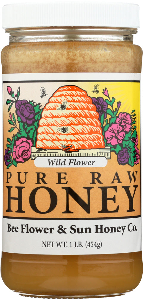 BEE FLOWER AND SUN HONEY: Wild Flower Honey, 16 oz - Vending Business Solutions