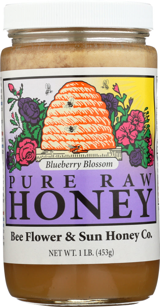 BEE FLOWER AND SUN HONEY: Blueberry Blossom Honey, 16 oz - Vending Business Solutions