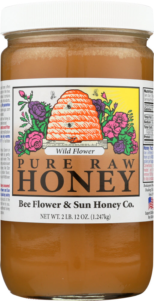 BEE FLOWER AND SUN HONEY: Wild Flower Honey, 44 oz - Vending Business Solutions
