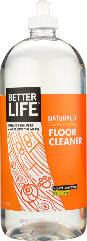 BETTER LIFE: Simply Floored! Natural Floor Cleaner Citrus Mint, 32 oz - Vending Business Solutions