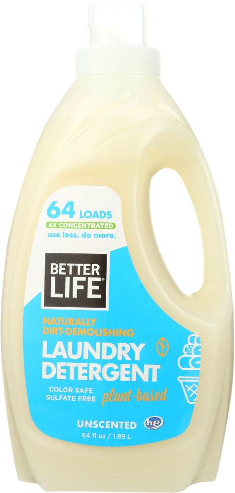 BETTER LIFE: Detergent Laundry Unscented, 64 oz - Vending Business Solutions