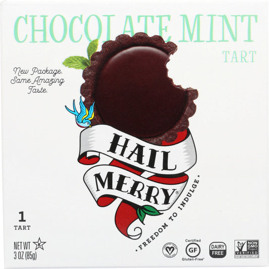 HAIL MERRY: Miracle Tart Gluten Free Chocolate Mint, 3 oz - Vending Business Solutions