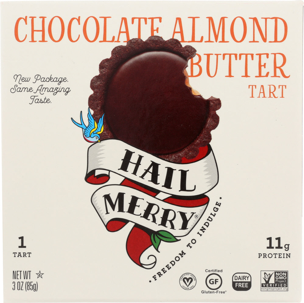 HAIL MERRY: Chocolate Almond Butter Tart, 3 oz - Vending Business Solutions