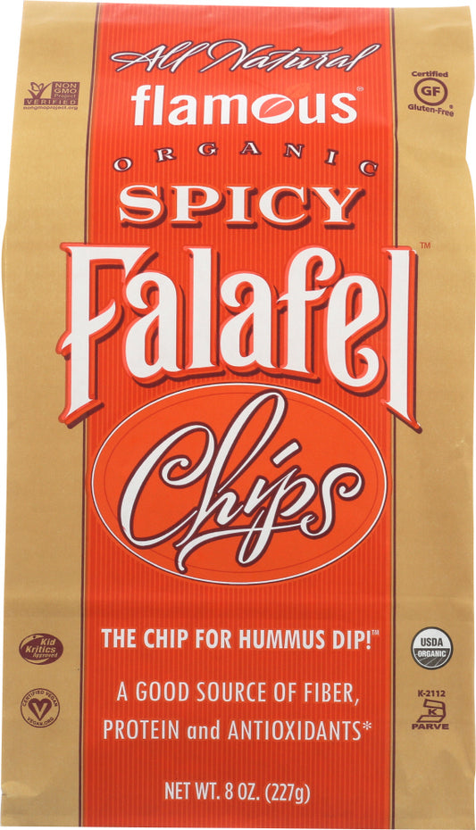 FLAMOUS: Chip Falafel Spicy Organic, 8 oz - Vending Business Solutions