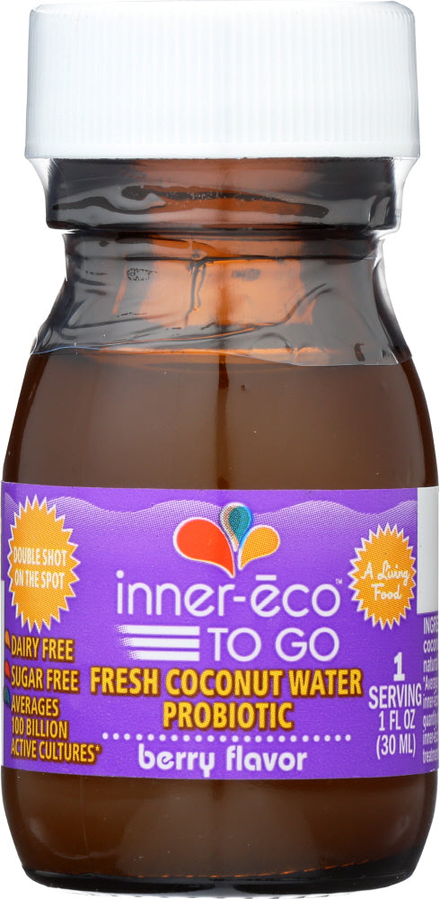 INNER-ECO: To Go Mega Probiotic Coconut Water Kefir Berry Flavor, 1 oz - Vending Business Solutions
