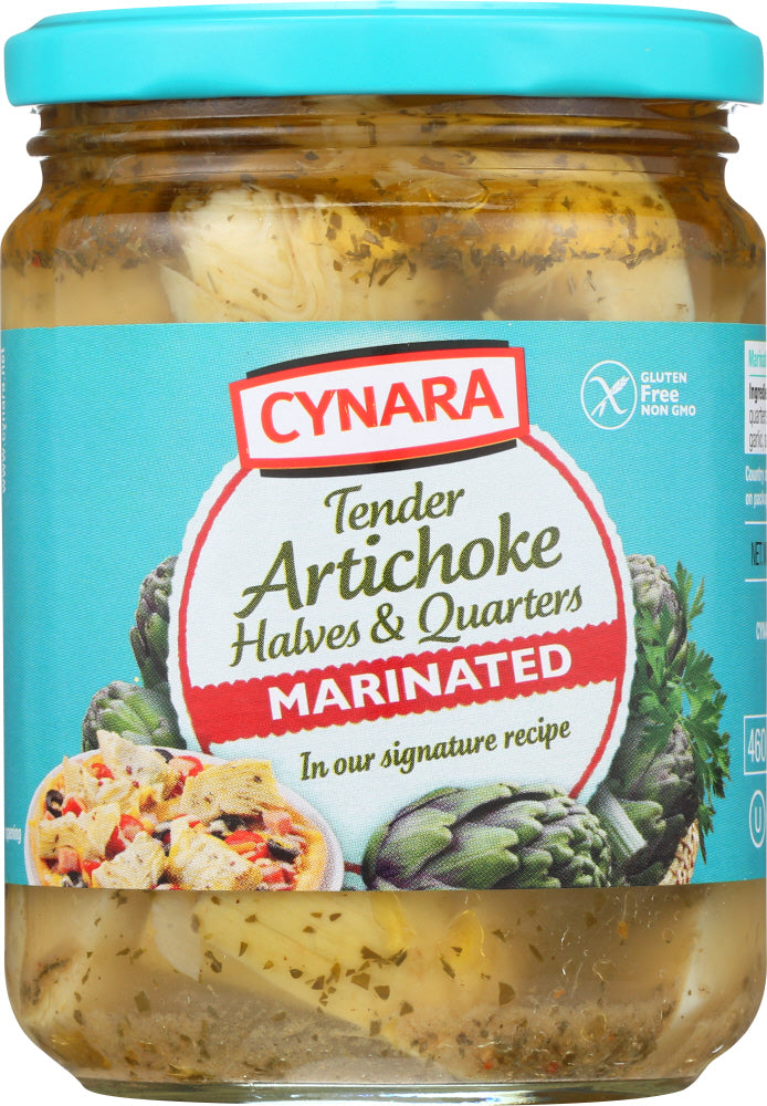 CYNARA: Marinated Artichoke Hearts Halves & Quarters, 14.75 oz - Vending Business Solutions