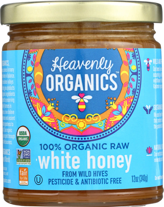 HEAVENLY ORGANICS: White Himalayan Raw Honey, 12 oz - Vending Business Solutions