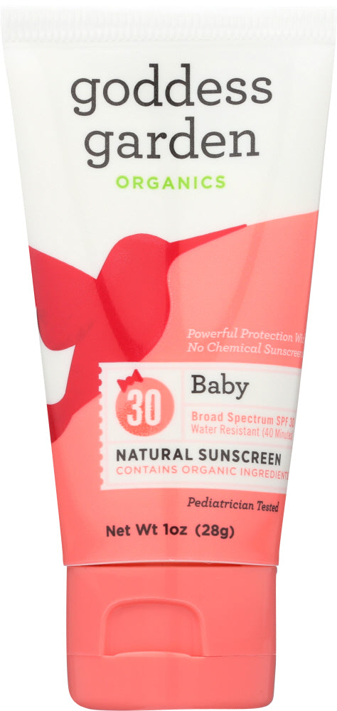 GODDESS GARDEN: Sunscreen Tube Baby SPF 30, 1 oz - Vending Business Solutions