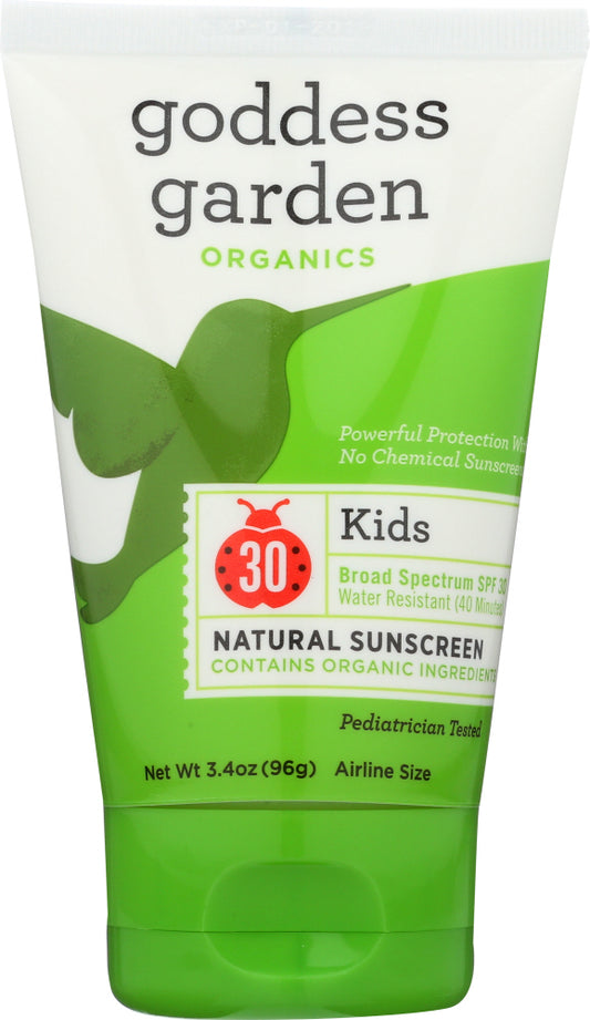 GODDESS GARDEN: Sunscreen Natural Kids, 3.4 oz - Vending Business Solutions