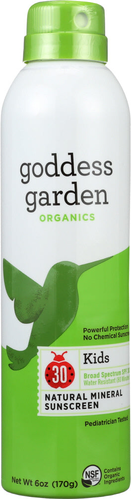 GODDESS GARDEN: Organics Kids Natural Sunscreen SPF 30, Broad Spectrum, Water Resistant, 6 oz - Vending Business Solutions