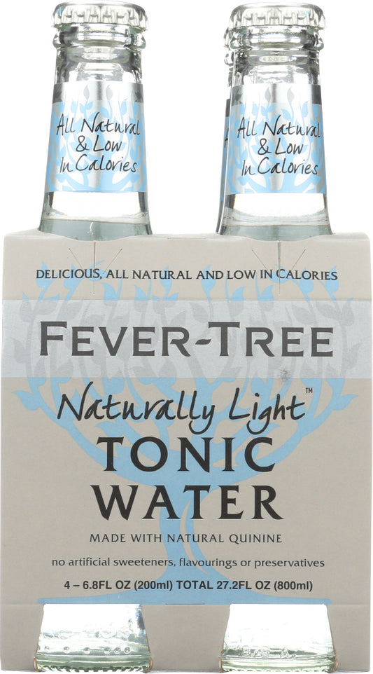 FEVER-TREE: Naturally Light Tonic Water 4x6.8 oz Bottles, 27.2 oz - Vending Business Solutions