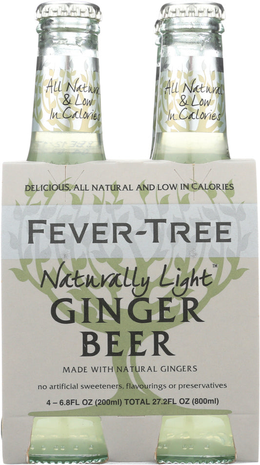 FEVER TREE: Soda 4pk Ginger Beer Light, 6.8 oz - Vending Business Solutions