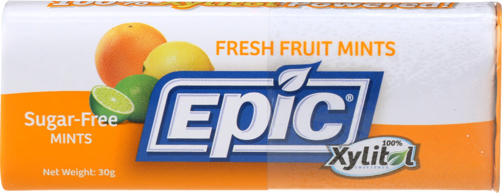 EPIC DENTAL: Fresh Fruit Xylitol Mints Tin, 60 pc - Vending Business Solutions