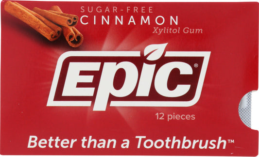 EPIC DENTAL: Cinnamon Xylitol Gum, 12 pc - Vending Business Solutions