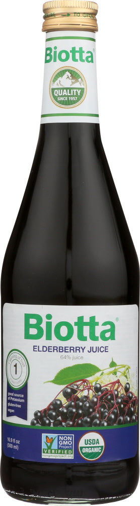 BIOTTA: Elderberry Juice, 16.9 oz - Vending Business Solutions