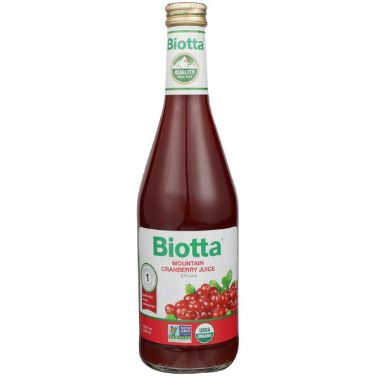 BIOTTA: Organic Mountain Cranberry Juice, 16.9 oz - Vending Business Solutions