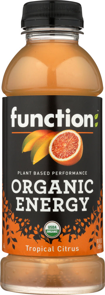 FUNCTION DRINKS: Organic Energy Beverage Tropical Citrus, 16.9 fo - Vending Business Solutions