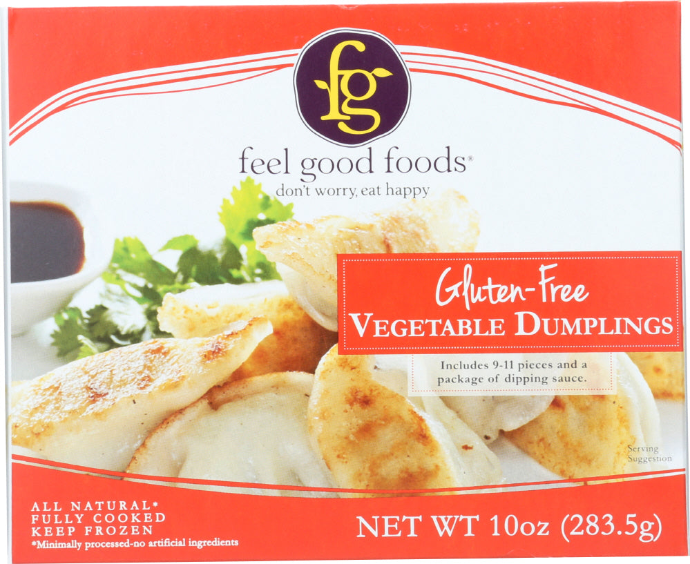 FEEL GOOD FOODS: Gluten Free Vegetable Dumplings, 10 oz - Vending Business Solutions