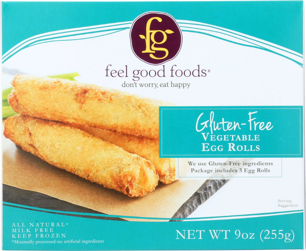 FEEL GOOD FOODS: Gluten Free Vegetable Egg Rolls, 9 oz - Vending Business Solutions