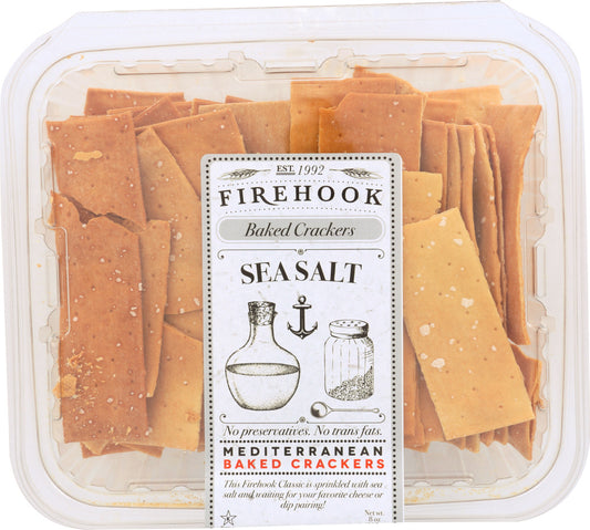 FIREHOOK: Seasalt Baked Cracker, 7 Oz - Vending Business Solutions