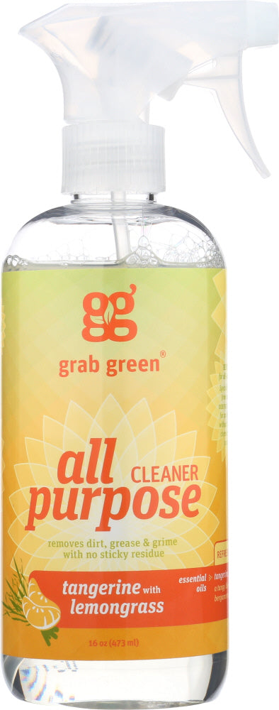 GRABGREEN: All Purpose Cleaner Tangerine Lemongrass, 16 oz - Vending Business Solutions