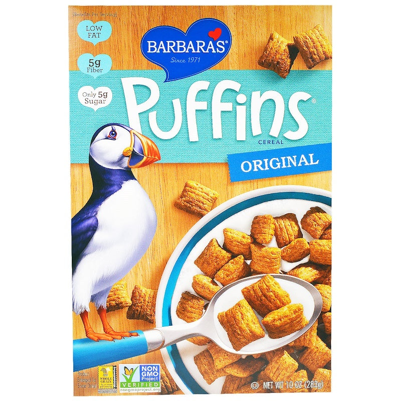 BARBARAS: Original Puffins Cereal, 10 oz - Vending Business Solutions