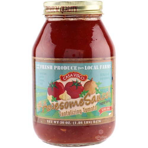 CASA VISCO: AwesomeSauce Tomato Sauce, 30 oz - Vending Business Solutions