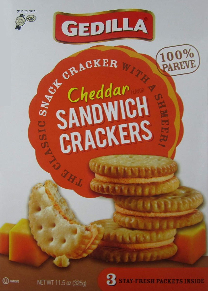 GEDILLA: Cheddar Cheese Sandwich Crackers, 11.5 oz - Vending Business Solutions