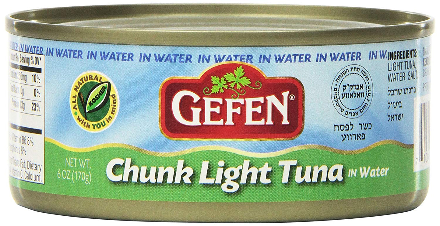 GEFEN: Chunk Light Tuna in Water, 6 oz - Vending Business Solutions