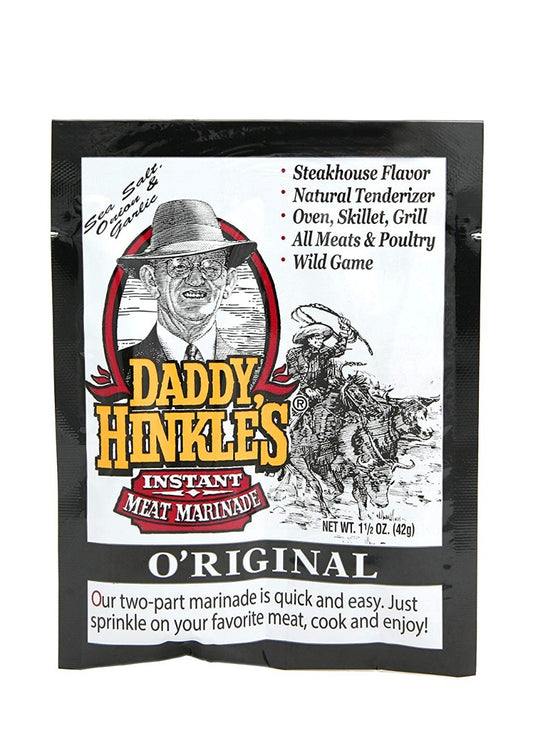 DADDY HINKLE: Original Marinade Single Serve Pack, 1.5 oz - Vending Business Solutions