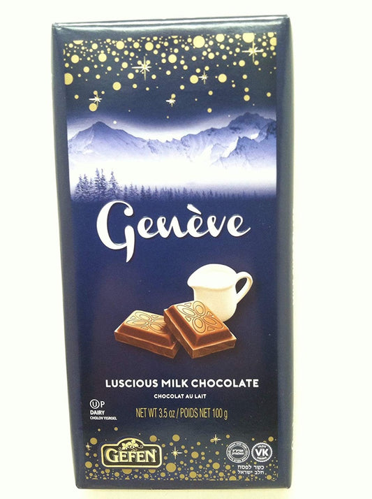 GEFEN: Geneve Luscious Milk Chocolate Bar, 3.5 oz - Vending Business Solutions