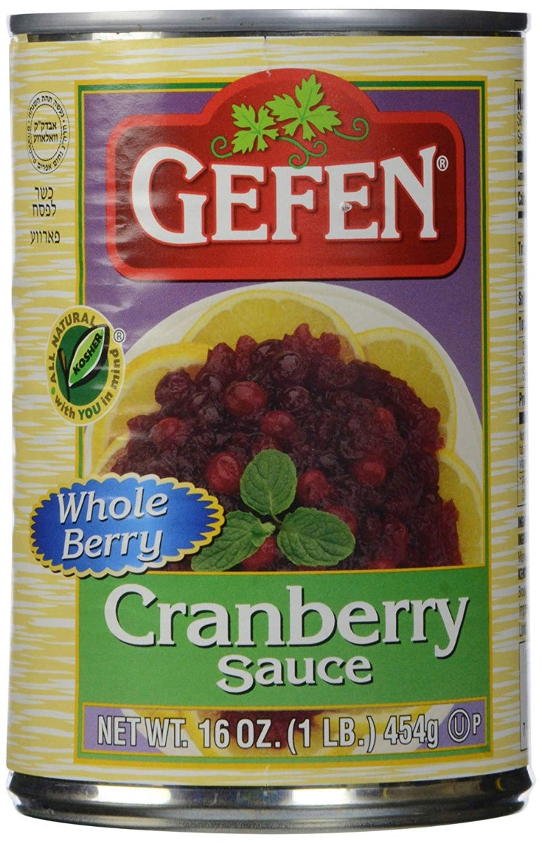 GEFEN: Cranberry Sauce Whole, 16 oz - Vending Business Solutions