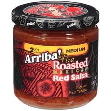 ARRIBA: Fire Roasted Mexican Red Salsa Medium, 16 Oz - Vending Business Solutions