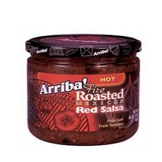 ARRIBA: Fire Roasted Hot Mexican Red Salsa, 16 Oz - Vending Business Solutions