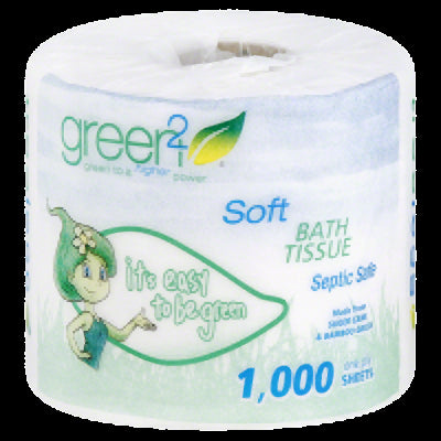 GREEN2: 1000 Sheets Tree Free Bathroom Tissue, 1 ea - Vending Business Solutions