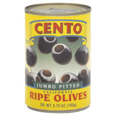 CENTO: Jumbo Pitted California Ripe Olives, 5.75 oz - Vending Business Solutions