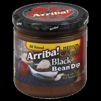 ARRIBA: Chipotle Black Bean Dip Spicy, 16 Oz - Vending Business Solutions