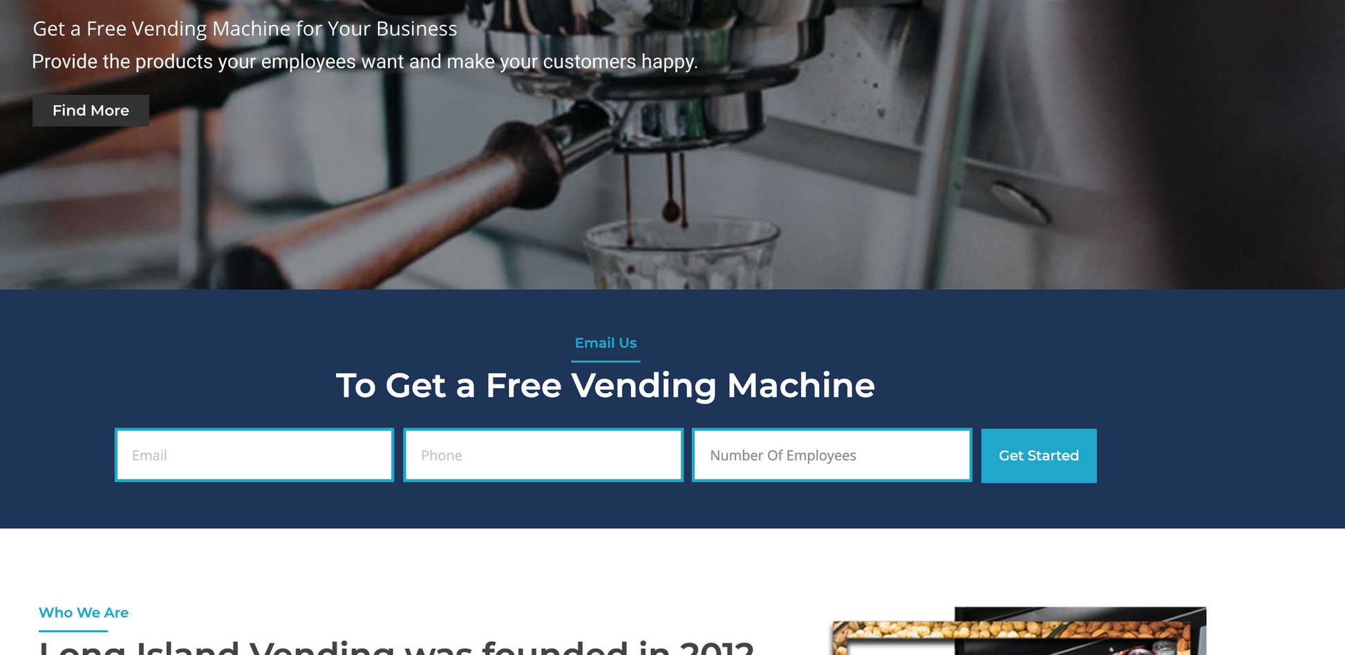 Vending Machine Business Custom Website Creation +  Website Hosting + Free Domain + Free Logo! - Vending Business Solutions