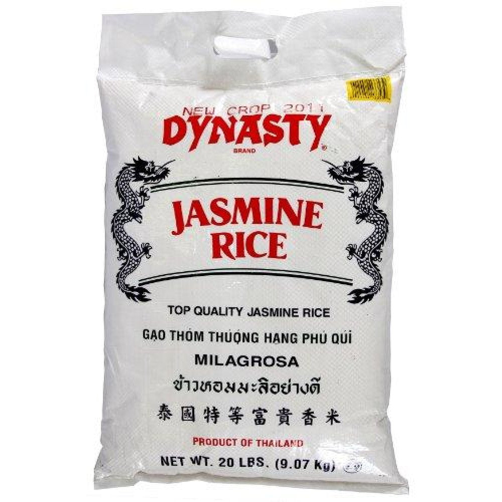 DYNASTY: Jasmine Rice, 20 lb - Vending Business Solutions